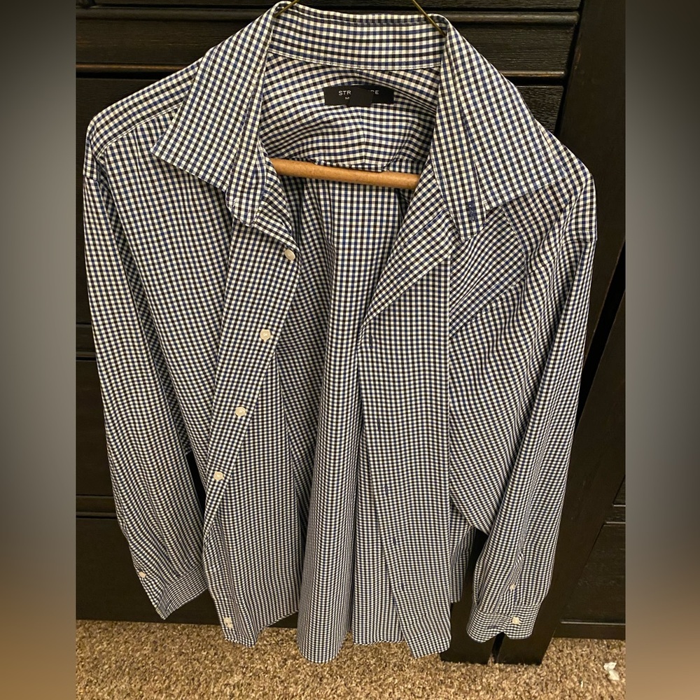 Structure Men Dress Shirt Large 16 34/35